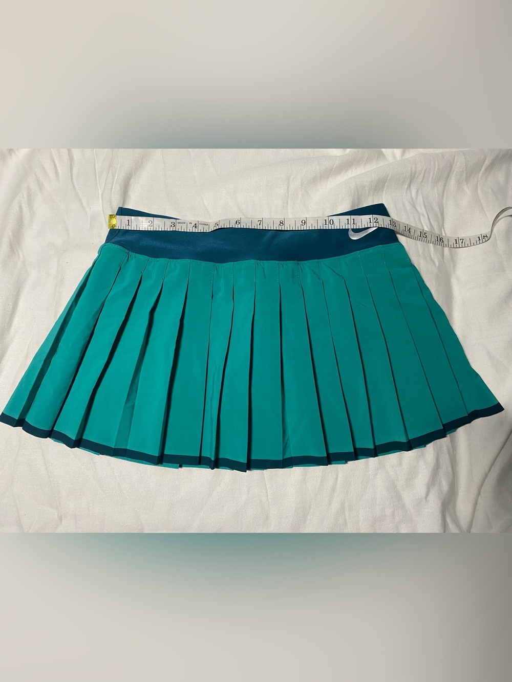 Nike Dri-Fit Victory Girls' Teal Pleated Tennis Skort